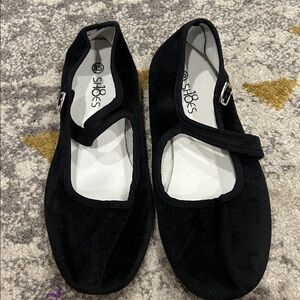 Black Mary Jane Flats